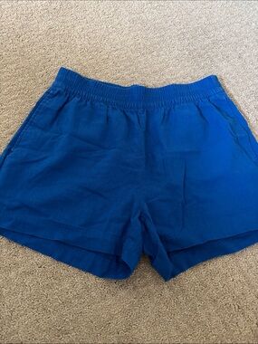 Women’s Linen Blue Casual Shorts
